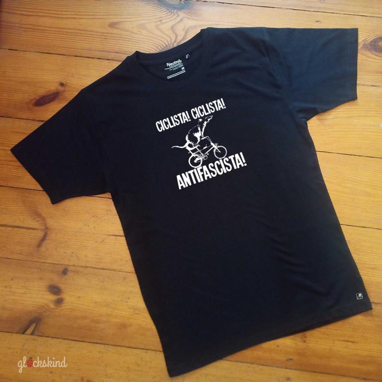 CICLISTA CICLISTA ANTIFASCISTA Antifa FAHRRAD T-Shirt in 25 Farben