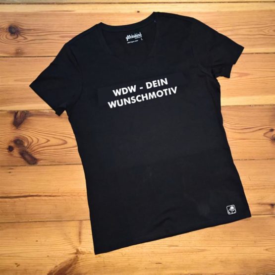 WDW - glckskind Wunsch T-Shirt V-Neck Damen