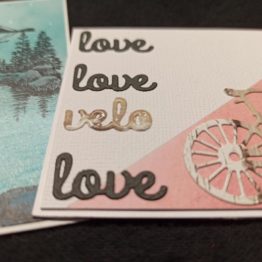 glckskind Fahrrad Minikarten 3er Set handgemacht